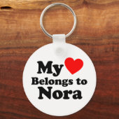 Mijn hart behoort tot Nora Sleutelhanger (Voorkant)