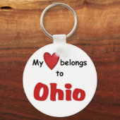 Mijn hart behoort tot Ohio Sleutelhanger (Voorkant)