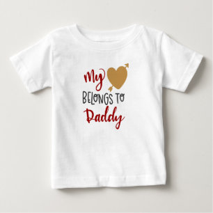 Mijn hart behoort tot papa Baby T-shirt
