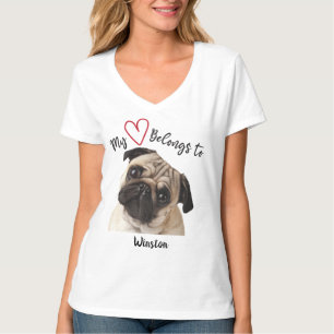Mijn hart behoort tot Pug T-shirt