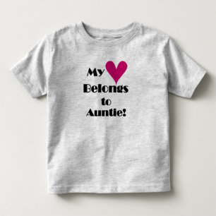 Mijn hart behoort tot tante kinder shirts