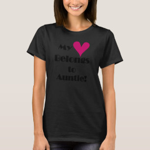 Mijn hart behoort tot tante t-shirt