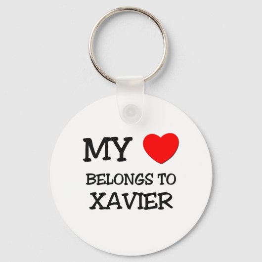 Mijn hart behoort tot Xavier Sleutelhanger (Voorkant)