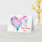 **MIJN HART** BINDT ZICH TOT ***JIJ** JUBILEUM KAART (Gele Bloem)