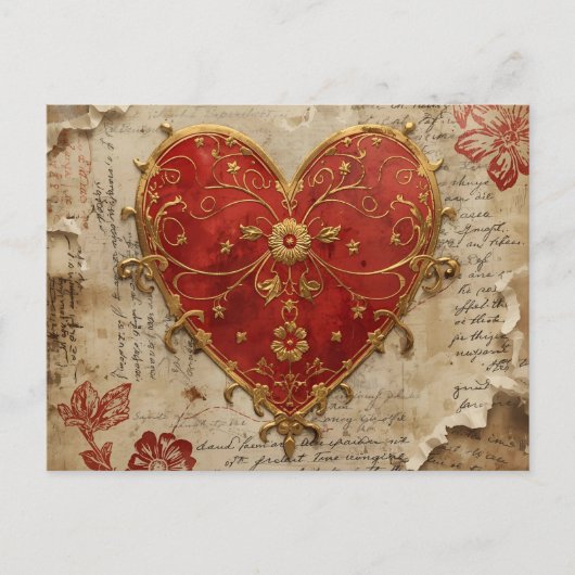 Mijn hart  briefkaart (Voorkant)