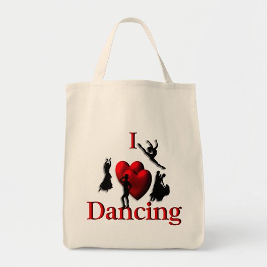Mijn hart danst aan beide kanten tote bag (Voorkant)
