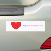 Mijn hart en Soul Belong tot Jezus. Bumpersticker (Op auto)