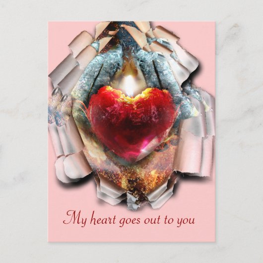 Mijn hart gaat... briefkaart (Voorkant)