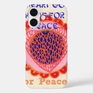 Mijn hart gaat naar huis voor vrede.png iPhone 16 hoesje