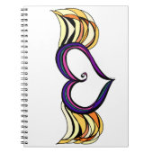 Mijn hart heeft een Wings notebook Notitieboek (Voorkant)