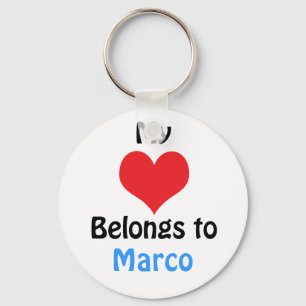 Mijn hart hoort bij Marco Sleutelhanger