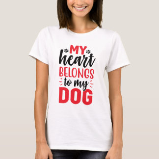 Mijn hart hoort bij mijn Hondenliefhebber Pet Love T-shirt