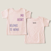 Mijn hart hoort bij Nona - liefdevol cadeau voor o (Ontwerp Voorkant & Achterkant)