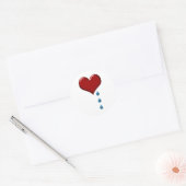 Mijn hart huilt Valentijnse Stickers (Envelop)