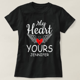 Mijn hart is de liefde quote Valentijnsdag T-shirt