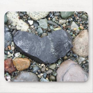 Mijn hart is een steen muismat