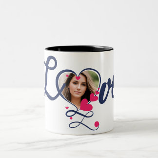 Mijn hart is, en zal altijd van jou zijn. tweekleurige koffiemok