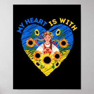 Mijn hart is met Oekraïne  Poster