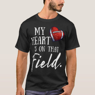 Mijn hart is op dat veld Moederdag Voor T-shirt