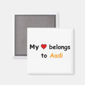 Mijn hart is van Aadi Magneet (Voorkant / Achterkant)