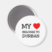 Mijn hart is van DURBAN Magneet (Voorkant / Achterkant)