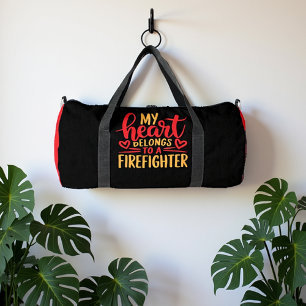 Mijn hart is van een brandweerman plunjezak