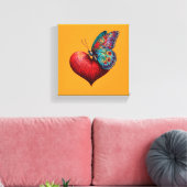 Mijn hart is van jou canvas afdruk (Insitu (Woonkamer))