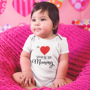 Mijn hart is van mammie Cute modern Romper