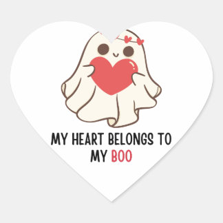 Mijn hart is van mijn boek | Fijne Valentijnsdag Sticker