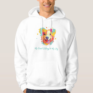 Mijn hart is van mijn hond hoodie