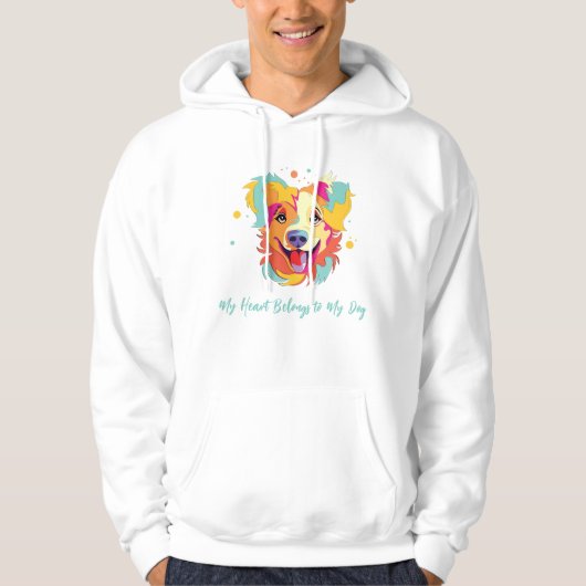 Mijn hart is van mijn hond hoodie (Voorkant)