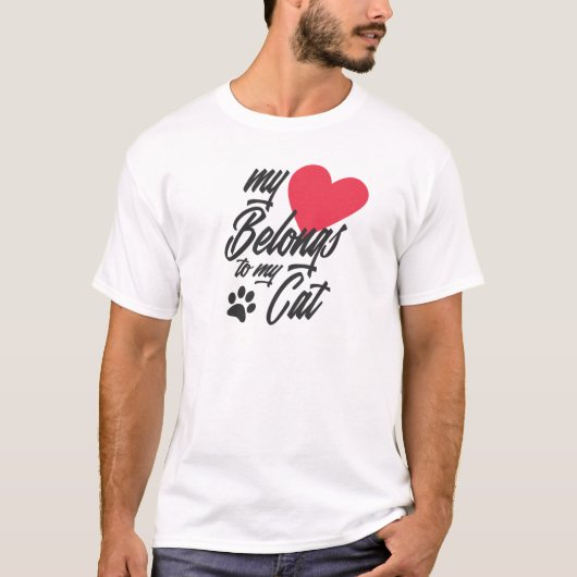 Mijn hart is van mijn Valentijn | T-Shirt (Voorkant)