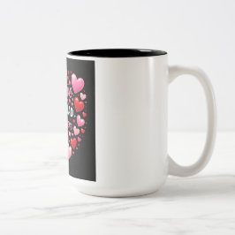 Mijn hart is voor altijd de jouwe Valentijnsdag li Tweekleurige Koffiemok