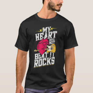 Mijn hart klopt niet met elektronische rock t-shirt
