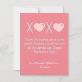 Mijn hart klopt voor jou | Valentijnsdag-kaart (Achterkant)