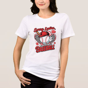 Mijn hart ligt bij honkbal Tri-Blend shirt