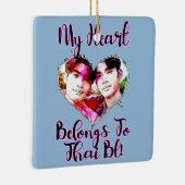 Mijn hart ligt bij Thai BL Keramisch Ornament (Rechts)