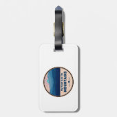 Mijn hart ligt in de bergen bagagelabel (Achterkant verticaal)