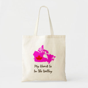 Mijn hart ligt in de vallei Nova Scotia Tote Bag