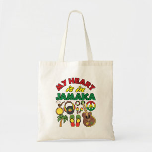 Mijn hart ligt in Jamaica Tote Bag
