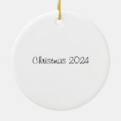 Mijn hart ligt in Nursing Ceramic Circle Ornament (Achterkant)