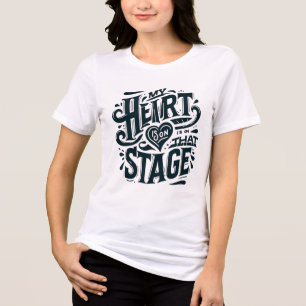 Mijn hart ligt op dat podium performer passie ontw Tri-Blend shirt