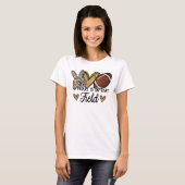 Mijn hart ligt op dat terrein t-shirt (Voorkant volledig)