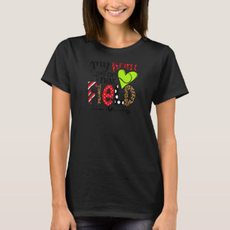 Mijn hart ligt op dat veld Tennis mam Mothe T-shirt