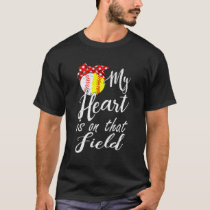 Mijn hart ligt op de Moederdag Golf T-shirt Soft