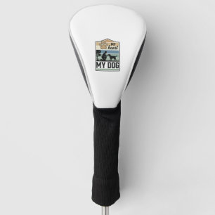 Mijn Hart Mijn Hond Vintage Gravure Hond Liefhebbe Golfheadcover