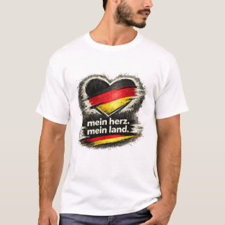 Mijn Hart. Mijn Land. – Duitse Vlag Deutschland T-shirt