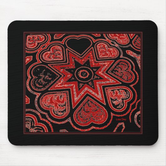 'Mijn hart' Mousepad Muismat (Voorkant)
