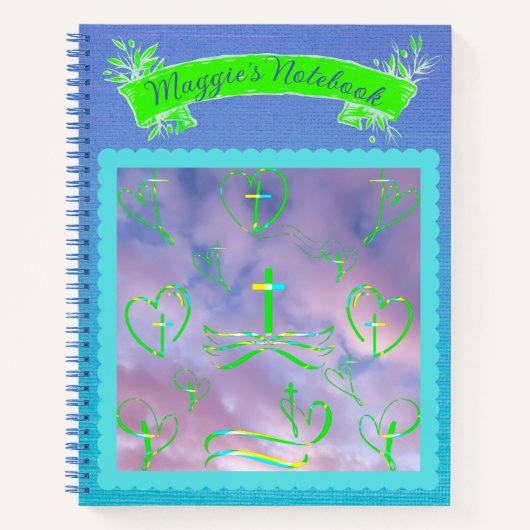 Mijn hart Notitieboek kruisen (Voorkant)