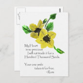 Mijn Hart Rumi Waterverf Briefkaart (Voorkant / Achterkant)